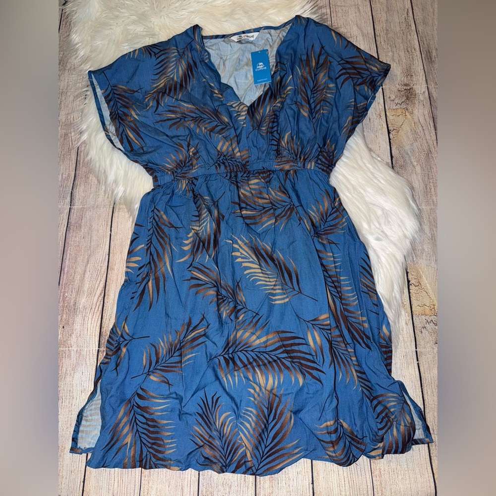 NWT Cupshe life on the beach swim cover dress size small